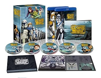 【中古】(未使用･未開封品)スター・ウォーズ:クローン・ウォーズ シーズン1-5 コレクターズエディション (14枚組) [Blu-ray] マット・ランター
