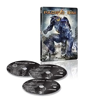 【中古】(未使用･未開封品)パシフィック・リム ブルーレイ スチールブック仕様(3枚組) [Blu-ray] チャーリー・ハナム｜ドリエム店