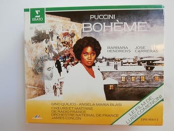 【中古】Puccini - La Boheme / Hendricks, Carreras, Orchestre National de France, Conlon (1987, film by Luigi Comecini) [audioCD] Giacomo Puccin