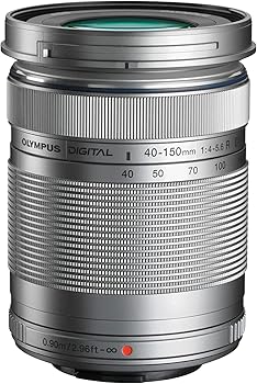 【中古】(未当て嵌める･未開封品)OLYMPUS 望遠望遠レンズ M.ZUIKO DIGITAL 40-150粍 F4.0-5.6 R しろがね色