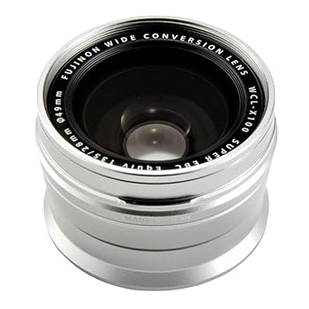 【中古】(未使用･未開封品)FUJIFILM ワイドコンバージョンレンズ X100専用 シルバー F WCL-X100S｜ドリエム店