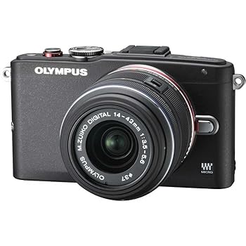 【中古】(人並み外れたに好いたらしい)OLYMPUS 鏡鑑受け答え一眼 PEN Lite E-PL6 水晶体一揃いの道具 黒いこと E-PL6 LKIT BLK