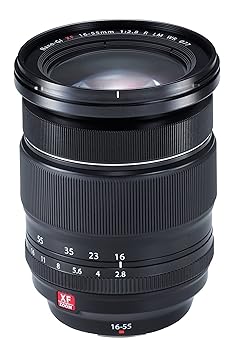【中古】FUJIFILM X 取り替えっこ水晶体 フジノン 望遠レンズ 標準尺度 大差しわたし 16-55粍 F2.8通し 防塵防滴耐低温 直線的原動機(静音) 絞り輪っか F XF16-55MMF2.8 R LM