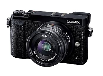 【中古】(人並み外れたに好いたらしい)パナソニック 鏡鑑受け答え一眼写真機 ルミックス GX7MK2 単興味の中心ライカDG水晶体一揃いの道具 黒いこと DMC-GX7MK2LK