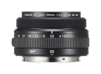 【中古】FUJIFILM Gマウント 取り替えっこ水晶体 フジノン 単興味の中心 標準尺度 50粍 F3.5通し 防塵防滴耐低温 直線的原動機(静音) 絞り輪っか F GF50MMF3.5 R LM WR