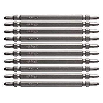 【中古】【Amazon.co.jp 限定】ベッセル(VESSEL) 両頭 スレンダービット +2×110mm 10本組 硬度:H(高硬度) AS14 ZP