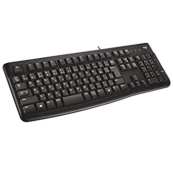 【中古】【人並み外れたに好いたらしい】ロジクール 有線 鍵盤 耐水 K120 USB繋ぎ合わせる テンキー 薄型 有線鍵盤 国内定まり品