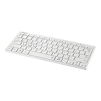 【中古】【人並み外れたに好いたらしい】BUFFALO Bluetooth 3.0相応う パウダーコンパクト鍵盤 白いこと BSKBB310WH