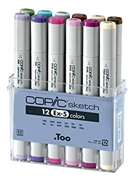 【中古】Too コピック スケッチ 12色 EX-5セット g6bh9ry