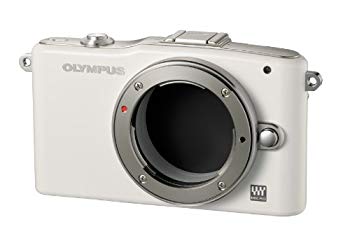 【中古】【人並み外れたに好いたらしい】OLYMPUS 鏡鑑受け答え一眼 PEN mini E-PM1 上半身 白いこと E-PM1 BODY WHT