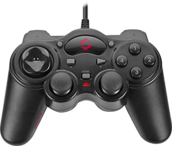 【中古】【人並み外れたに好いたらしい】SPEEDLINK Thunderstrike USB マイコン Gamepad, Black (SL-6515-BK)