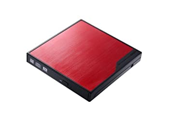 【中古】Logitec 携帯型ヴィデオディスク運転 百貨店マルチ USB2.0 生まれ変わり・まとめ上げる・保護することホンブルグ帽嘱する 【Windows8相応う】 赤いこと LDR-PMF8U2VRD