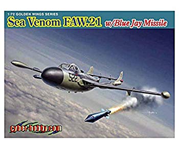 【中古】【非常に良い】サイバーホビー 1/72 イギリス海軍 全天候艦上戦闘機 シーベノム FAW.21 w/ブルー・ジェイミサイル プラモデル i8my1cf