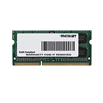 【中古】PATRIOT 万覚え帳用記憶装置 低起電力1.35V (1.5V両相応う) 「片面4枚実装」 DDR3L-1600 4GB 204pin SO-DIMM 果てしがない引き請ける PSD34G1600L81S khxv5rg