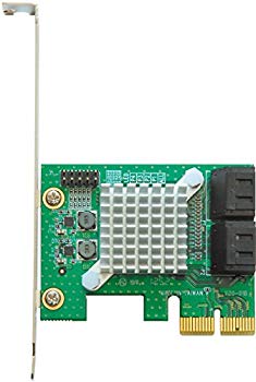 【中古】玄人志向 インターフェースボード SATAポート増設 PCI-Express x2 SATA3RI4-PCIE|ドリエム店