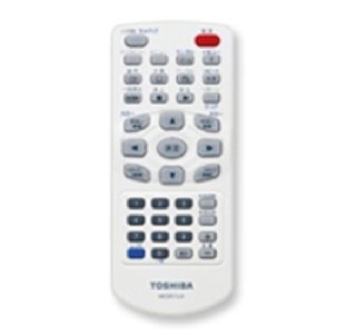 【中古】東芝（純正）ポータブルDVDプレーヤー用リモコン　MEDR73DTJX 9jupf8b