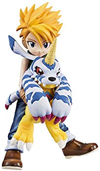 【中古】【非常に良い】G.E.M.シリーズ デジモンアドベンチャー 石田ヤマト & ガブモン 約105mm PVC製 塗装済み完成品フィギュア (再販) d2ldlup