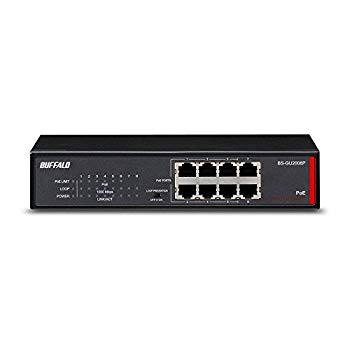 【中古】BUFFALO レイヤー2 Giga PoE アンマネージスイッチ 8ポート BS-GU2008P d2ldlup