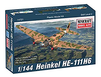 【中古】MC14721 1/144 ドイツ空軍 ハインケル HE-111 プラモデル qqffhab