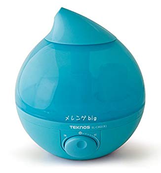 【中古】【非常に良い】TEKNOS テクノス しずく型加湿器 超音波式 EL-C302 ブルー|ドリエム店