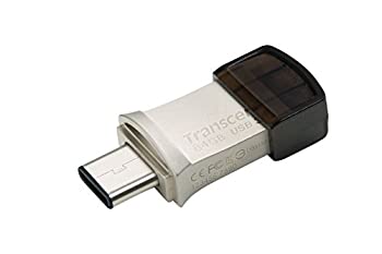 【中古】【非常に良い】トランセンド USBメモリ 64GB USB3.1 Gen1 Type-A / Type-C 両コネクタ-搭載 コンパクトタイプ【データ復旧ソフト無償提供】TS64GJF890S
