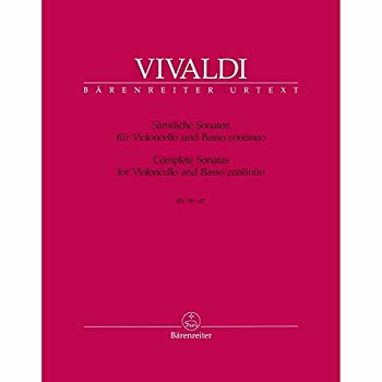 【中古】アントニオ・ヴィヴァルディ : ソナタ集 RV.39-47 (チェロ、通奏低音) ベーレンライター出版