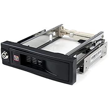 【中古】StarTech.com 5inベイ内蔵型ハードディスクリムーバルケース お盆/容れもの不必要 3.5inSATA HDD専用移動性仕合わせ 熱っぽい取り換える/プラ