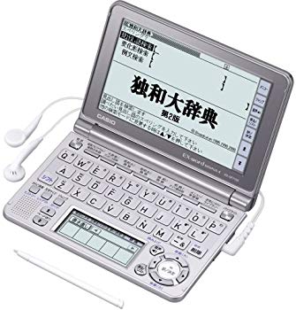 【中古】CASIO Ex-word 電子辞書 XD-GF7150 音声対応 57コンテンツ ドイツ語モデル 5.7型液晶クイックパレット付き｜ドリエム店