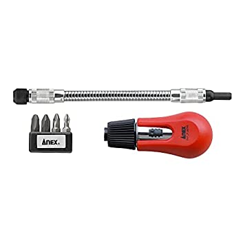 【中古】【人並み外れたに好いたらしい】拡張部分(ANEX) ラチェットドライバー 軟らかい立て坑付 ビット4本組 No.353