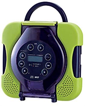 【中古】TWINBIRD 防水CDプレーヤー CD ZABADY ライムグリーン AV-J165GR wyw801m