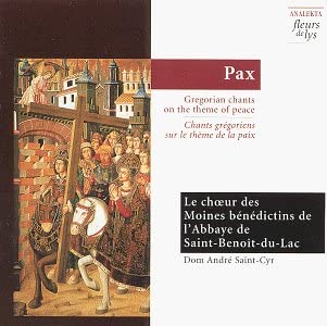 【中古】【非常に良い】Pax: Gregorian Chants [CD]