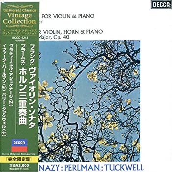 【中古】フランク:ヴァイオリン・ソナタ ブラームス:ホルン三重奏曲 (紙ジャケット仕様) [CD] 9,046円