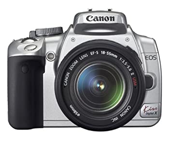 【中古】Canon デジタル一眼レフカメラ EOS Kiss デジタル X レンズキット シルバー KISSDXS-LKIT|ドリエム店