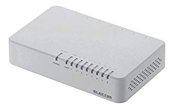 【中古】エレコム スイッチングハブ 8ポート 10/100Mbps マグネット付き AC電源 EHC-F08PA-JW w17b8b5