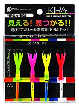 【中古】キャスコ(Kasco) ゴルフ ティー KASCO ドライブティー70 ユニセックス KIRA ドライブティ 70 Bicolor ggw725x