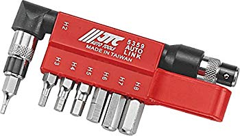 【中古】【非常に良い】JTC 8PCS L型レンチ付六角ビットセット ヘックス 専用ホルダー付き JTC5359｜ドリエム店