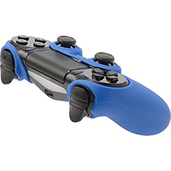 【中古】【非常に良い】CYBER ・ コントローラーシリコンカバー HIGH GRIP ( PS4 用) ブルー 2zzhgl6
