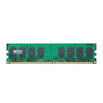 【中古】BUFFALO DDR2 SDRAM 800MHz(PC2-6400) 240pin DIMM 2GB D2/800-2G bme6fzu