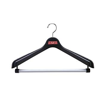 【中古】シンコハンガー 衣類ハンガー 「S&F ジャケット回転式」50 ブラック 6g7v4d0