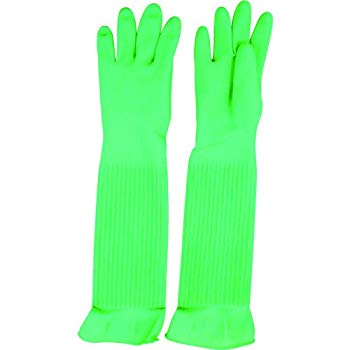 【中古】【非常に良い】シンガー 天然ゴム 厚手手袋 スーパーロング(1双) L / 2-7546-01 2mvetro