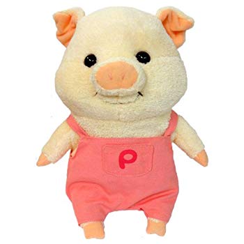 【中古】【非常に良い】ぷーとん ぬいぐるみ(M) ブタ 高さ25cm ピンク｜ドリエム店