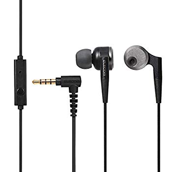 【中古】【非常に良い】エレコム ステレオ イヤホン カナル φ10mm ドライバー マイク付き 重低音 GrandBass ブラック EHP-GB100MBK dwos6rj