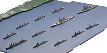 【中古】フジミ模型 1/3000 集める軍艦シリーズ No.15 ガダルカナル島砲撃挺身隊セット(金剛/榛名/五十鈴/彩色済み上空直衛機付き) プラモデル 軍艦15 mxn26g8