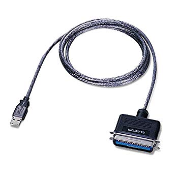 【中古】ELECOM USB to パラレルプリンタケーブル 1.8m グラファイトUC-PGT cm3dmju