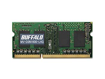 【中古】【非常に良い】BUFFALO PC3L-12800対応 DDR3 SDRAM S.O.DIMM 4GB MV-D3N1600-L4G khxv5rg 9,824円