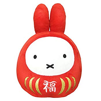 【中古】ディックブルーナ ミッフィー 福だるま ぬいぐるみ S 高さ約20cm｜ドリエム店