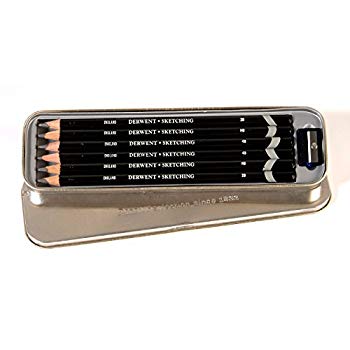 【中古】ダーウェント 色鉛筆 スケッチングペンシル 6本セット メタルケース入り 0700836 bme6fzu