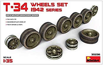 【中古】【非常に良い】ミニアート 1/35 T-34ホイールセット 1942年生産シリーズ プラモデル用パーツ MA35236 dwos6rj