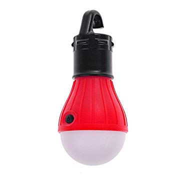 【中古】屋外　吊り　3　LED　キャンプ　テント　ライト　電球　釣り　ランタン　ランプ　ポータブル　懐中電灯　釣り提灯 レッド dwos6rj