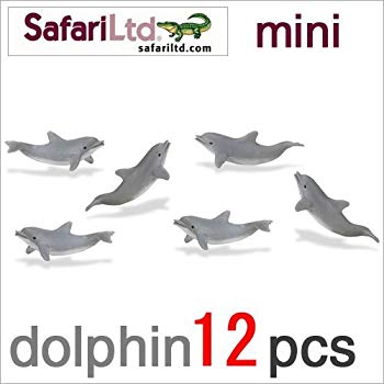 【中古】【非常に良い】サファリ社ミニフィギュア 340622 ドルフィン 12個セット i8my1cf